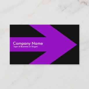 Carte De Visite Flèche v3 (violet) - Noir