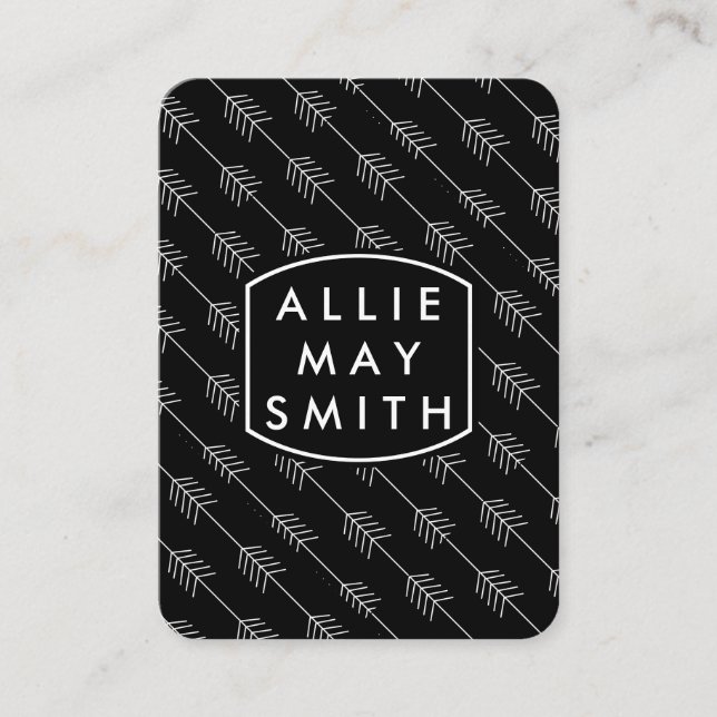 Carte De Visite Flèches blanches (Devant)