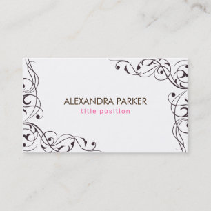 Carte De Visite Flèches Brown foncées