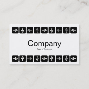 Carte De Visite Flèches de style LED - Blanc