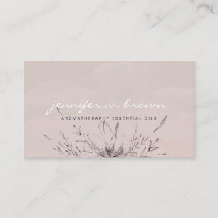 Carte De Visite Fleur Chic Boho