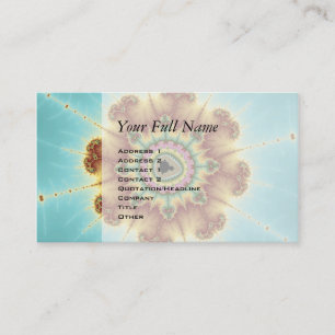 Carte De Visite Fleur d'automne - Art fractal