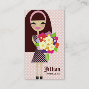 CARTE DE VISITE FLEUR DE 311 KILA ET CHEVEUX INTERCHANGEABLES DE