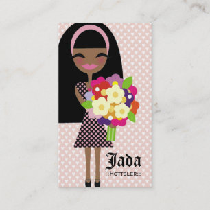 CARTE DE VISITE FLEUR DE 311 KILA ET CHEVEUX INTERCHANGEABLES DE