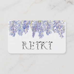 Carte De Visite *~* Fleur de bactéries florales Aquarelle - REIKI