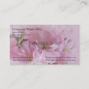 Carte De Visite Fleur de cerisier rose