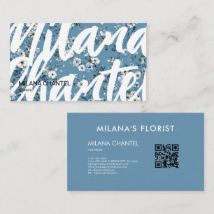 Carte De Visite Fleur de Daisy Moderne Tendance Fleuriste