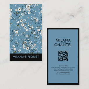 Carte De Visite Fleur de Daisy Moderne Tendance Floriste