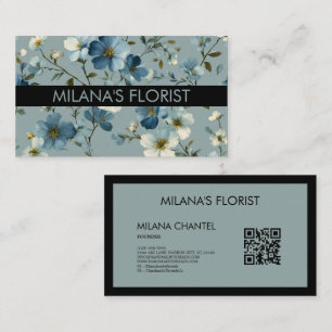 Carte De Visite Fleur de Daisy Moderne Tendance Floriste