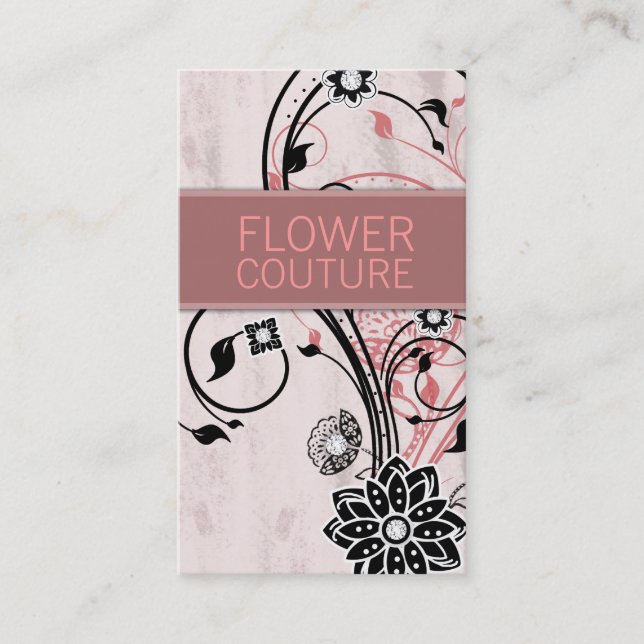 Carte De Visite Fleur de Deco de 311 diamants (Devant)