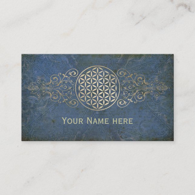 Carte De Visite Fleur de DES Lebens - cru X de la vie/Blume (Devant)