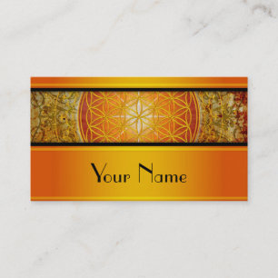 Carte De Visite Fleur de DES Lebens - ornement III de la vie/Blume