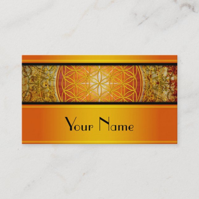 Carte De Visite Fleur de DES Lebens - ornement III de la vie/Blume (Devant)