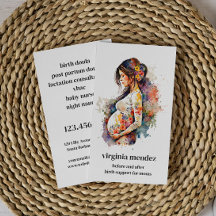Fleur de la mère Doula Fille de la sage-femme Gros