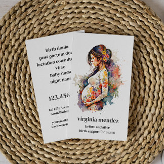 Carte De Visite Fleur de la mère Doula Fille de la sage-femme Gros