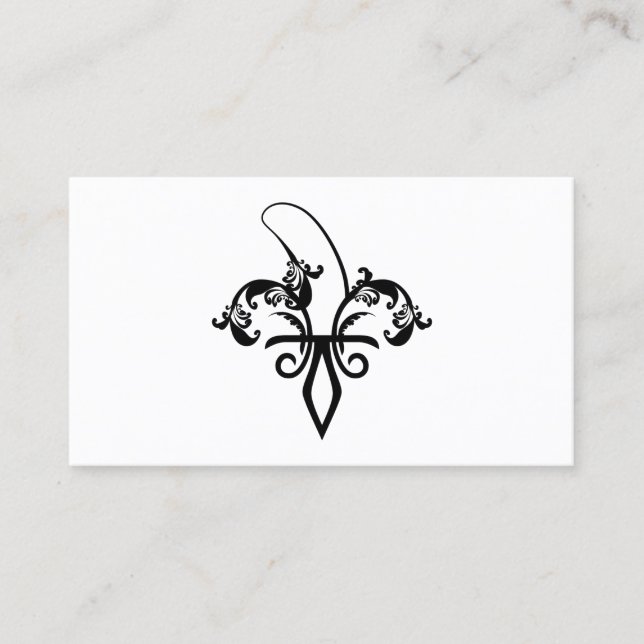 Carte De Visite fleur de lis (Devant)
