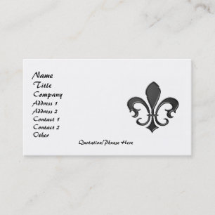 Carte De Visite Fleur de Lis 2