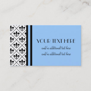 Carte De Visite Fleur De Lis Border