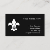 Fleur de Lis noir et blanc