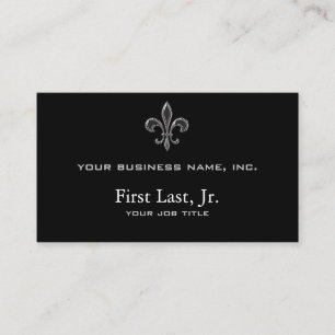 Carte De Visite Fleur De Lis - Stripey