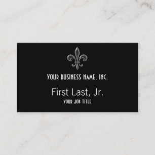 Carte De Visite Fleur De Lis - Stripey