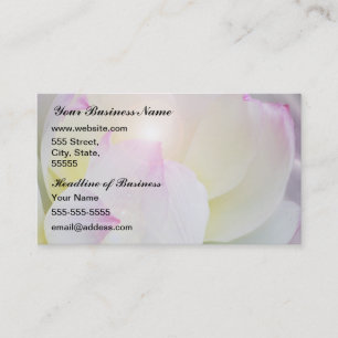 Carte De Visite Fleur de lotus blanc
