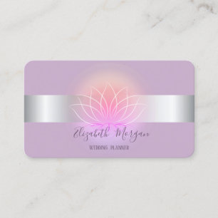 Carte De Visite Fleur de Lotus Élégante Moderne Professionnelle