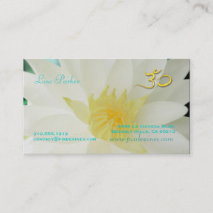 Carte De Visite Fleur de lotus PixDezines, Om yoga, guérisseurs