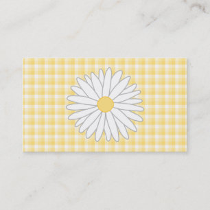 Carte De Visite Fleur de marguerite dans jaune et le blanc