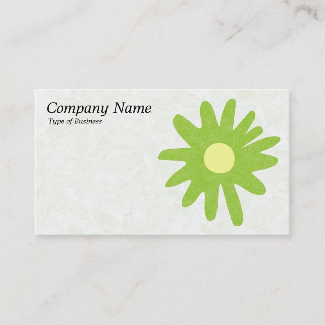 Carte De Visite Fleur de papier - Martian Green (Devant)