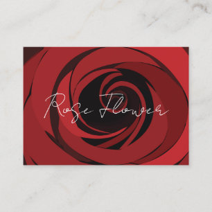 Carte De Visite Fleur de rose rouge