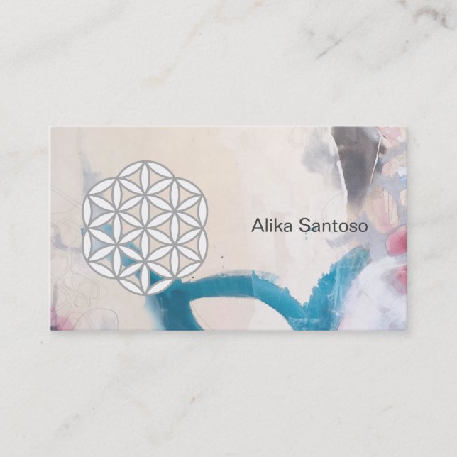 Carte De Visite Fleur de vie (Devant)