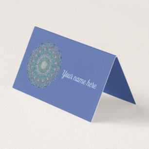 Carte De Visite Fleur De Vie - Mandala India Style 1