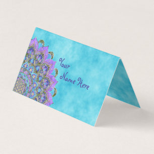 Carte De Visite Fleur De Vie - Mandala India Style 2