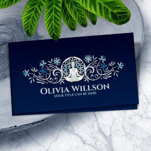 Carte De Visite Fleur de vie - Ornement de Yoga