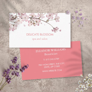 Carte De Visite Fleur délicate chic moderne