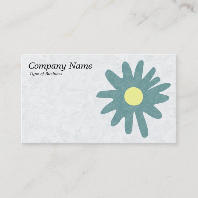 Carte De Visite Fleur en papier - Vert mousse (Devant)