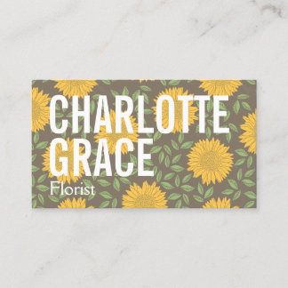 Carte De Visite Fleur fleuriste professionnelle à thème personnali