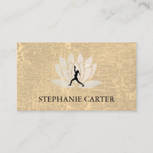 Carte De Visite Fleur Lotus   Instructeur de yoga