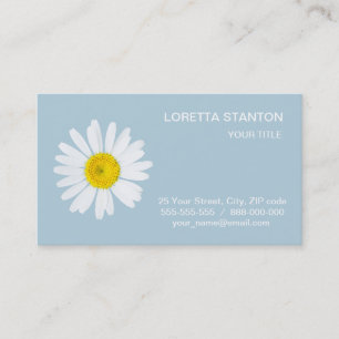 Carte De Visite Fleur marguerite