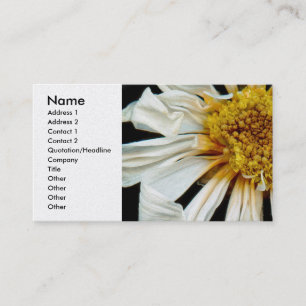 Carte De Visite Fleur - Marguerite - Soleil ivre
