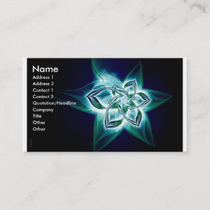 Carte De Visite fleur mystique