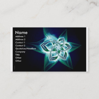 Carte De Visite fleur mystique
