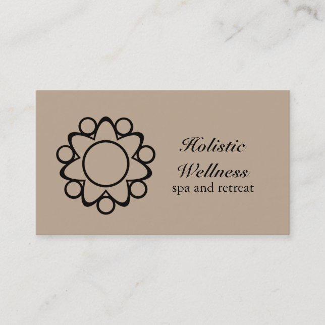 Carte de visite Fleur Pacifique, Latte (Devant)