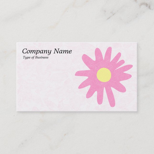 Carte De Visite Fleur papier - rose (Devant)