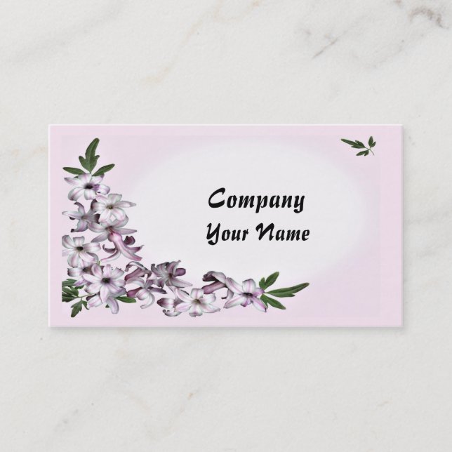 Carte De Visite Fleur prête à customiser (Devant)