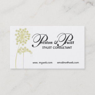Carte De Visite Fleur professionnelle experte moderne de