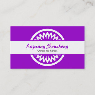 Carte De Visite Fleur ronde - violet