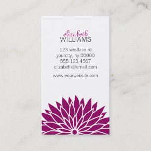 Carte De Visite Fleur violette