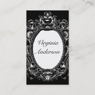 Carte de visite fleuri vintage de professionnel de